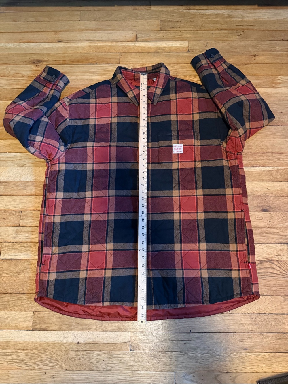 Men XL Levi’s park side quilted shirt jacket